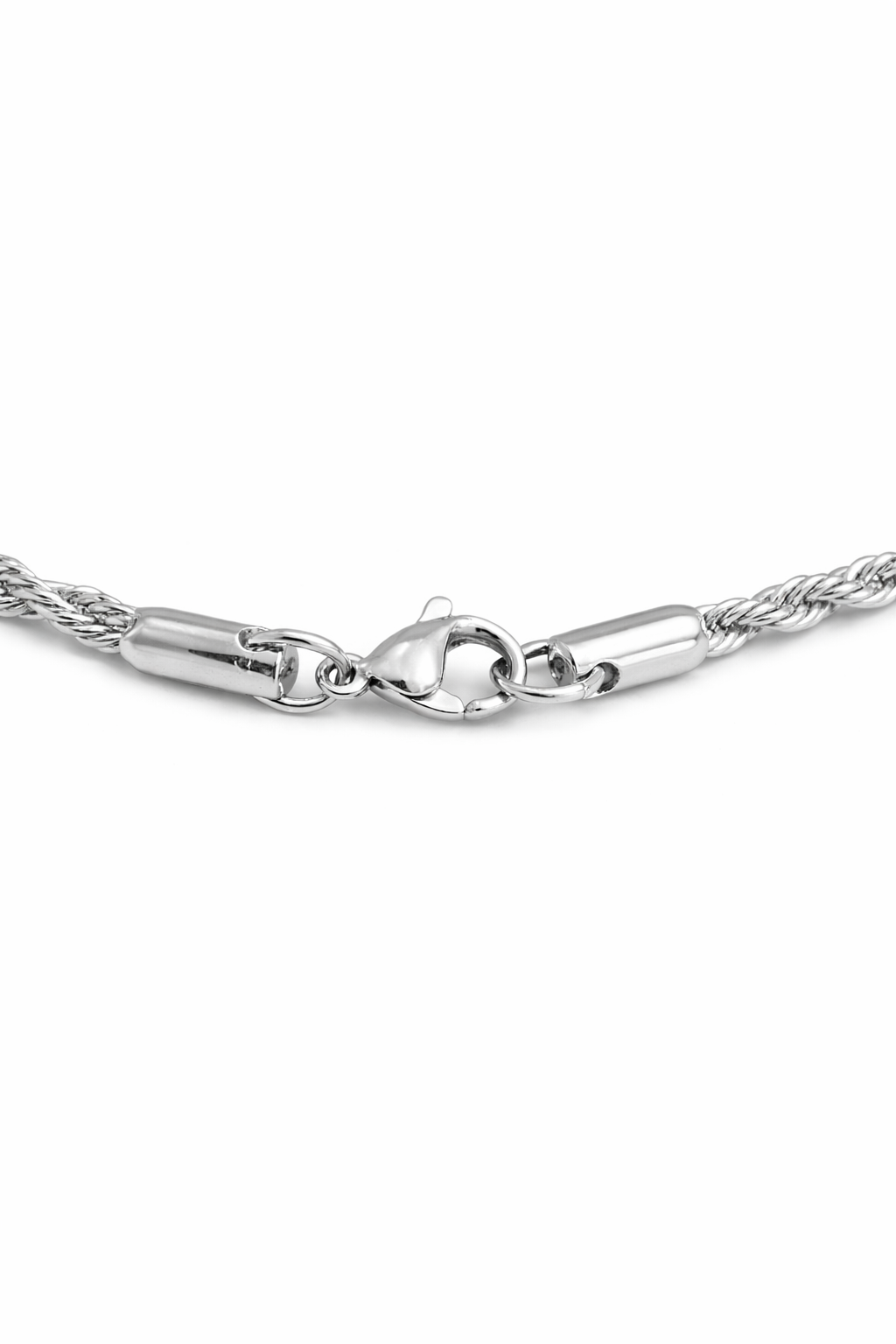 Stainless Steel Silver Colored Rope Chain
