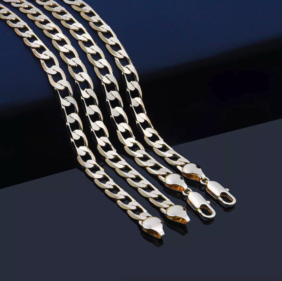 Stainless Steel Gold, Silver, Cuban Link