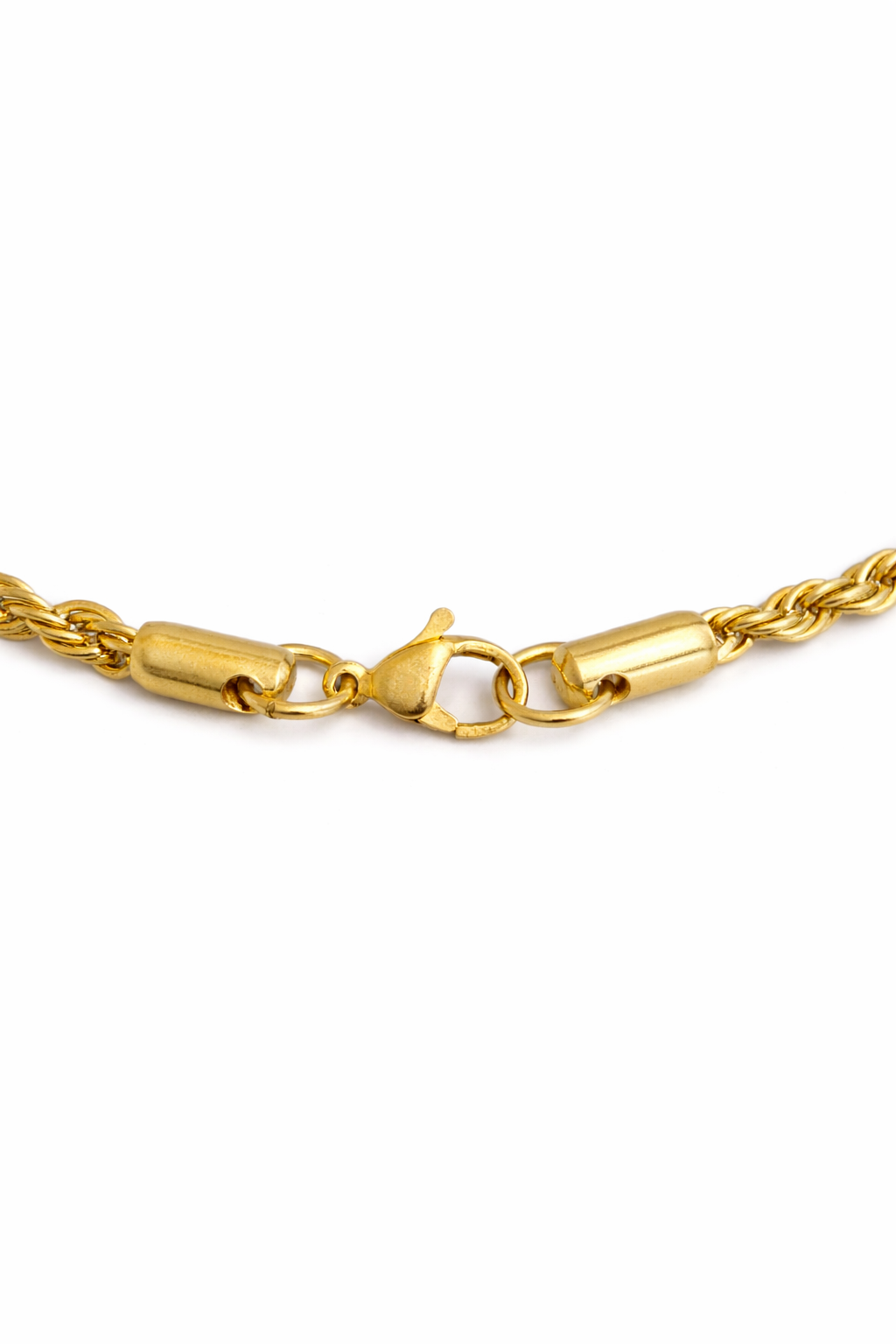 Stainless Steel Gold Colored Rope chain