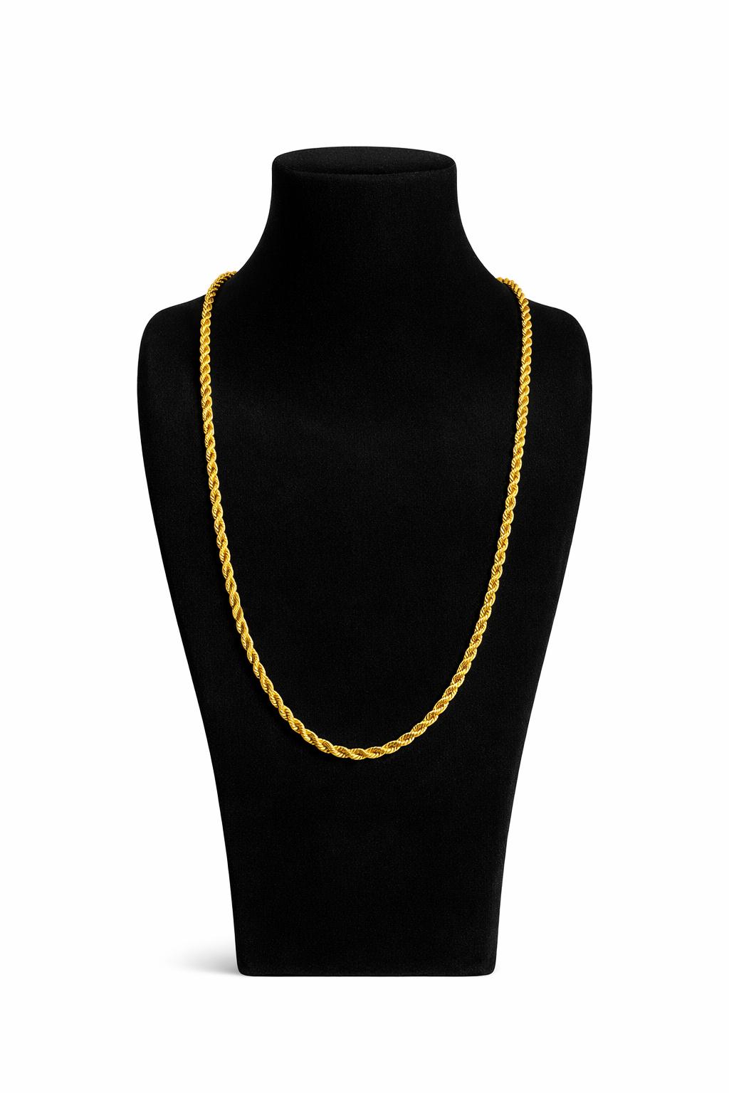 Stainless Steel Gold Colored Rope chain