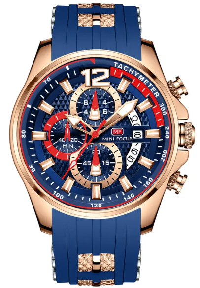 MiniFocus 0350G Mens Chronograph Watch