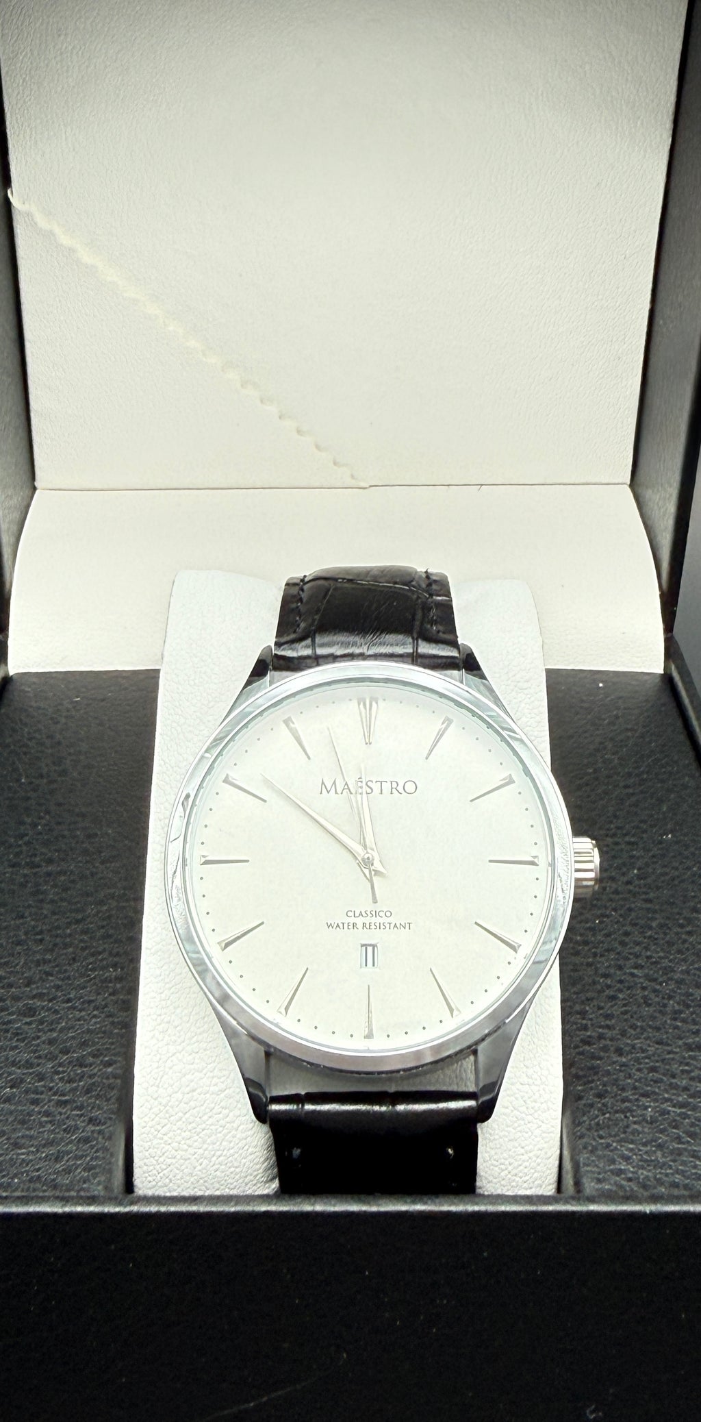 Maestro Classico-Black Leather Strap