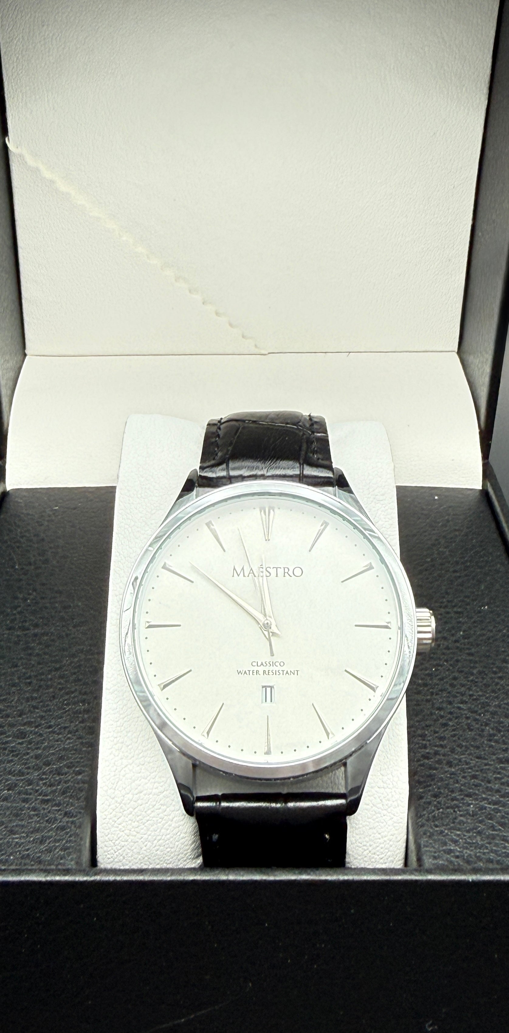 Maestro Classico-Black Leather Strap