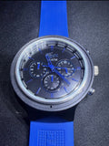 Lacoste Blue Silicone Chronograph Watch – Men’s – New Crystal