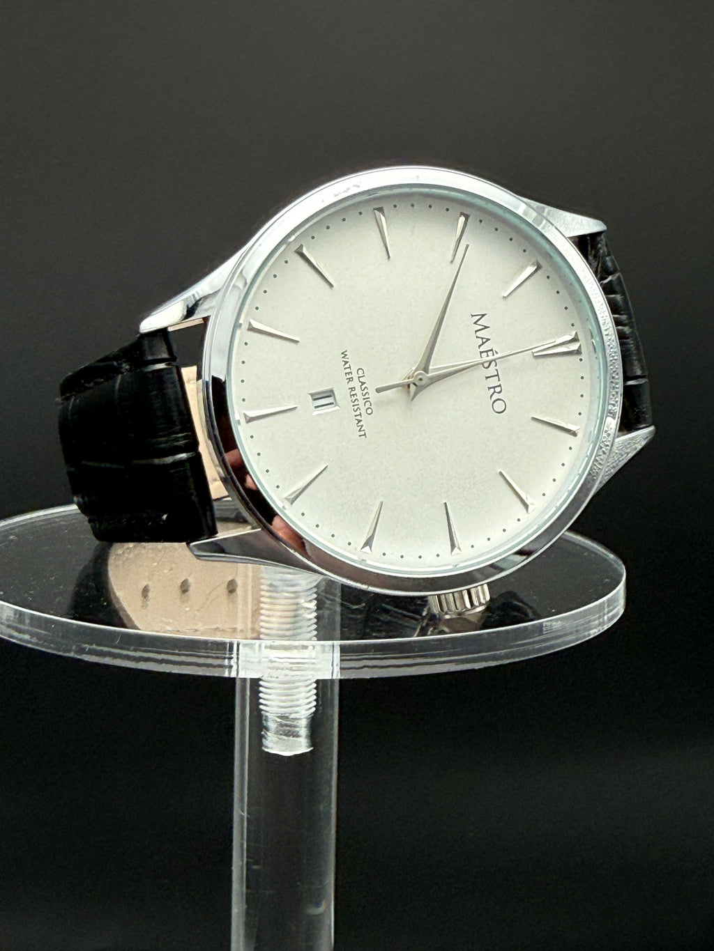 Maestro Classico-Black Leather Strap