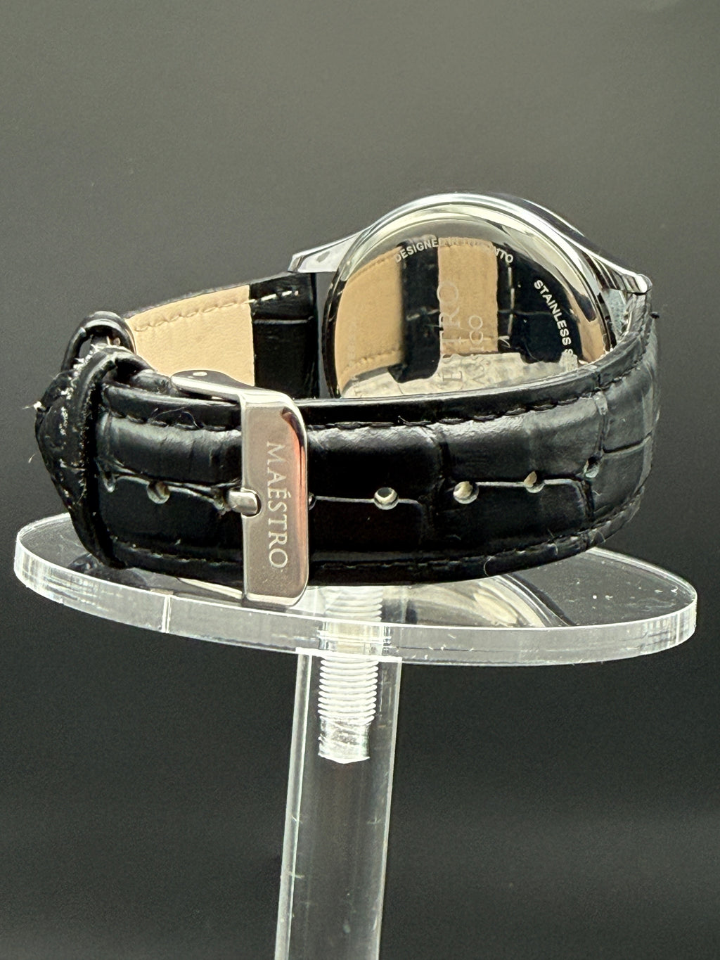 Maestro Classico-Black Leather Strap