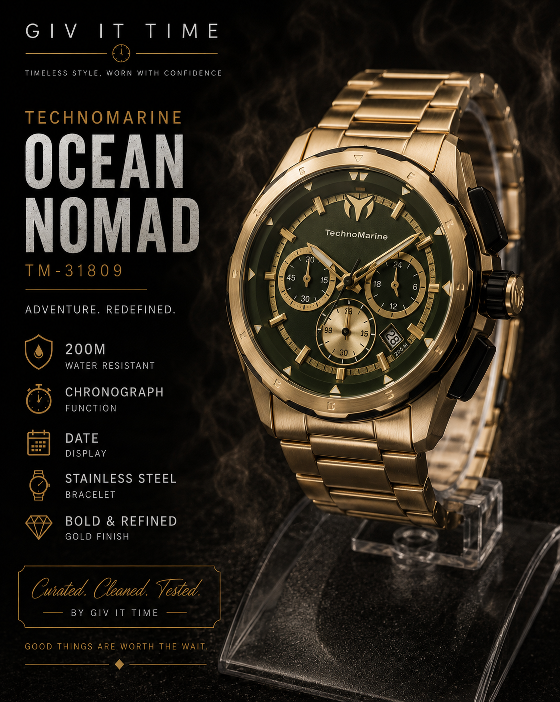 TechnoMarine Ocean Nomad TM-31809 - W/ Box