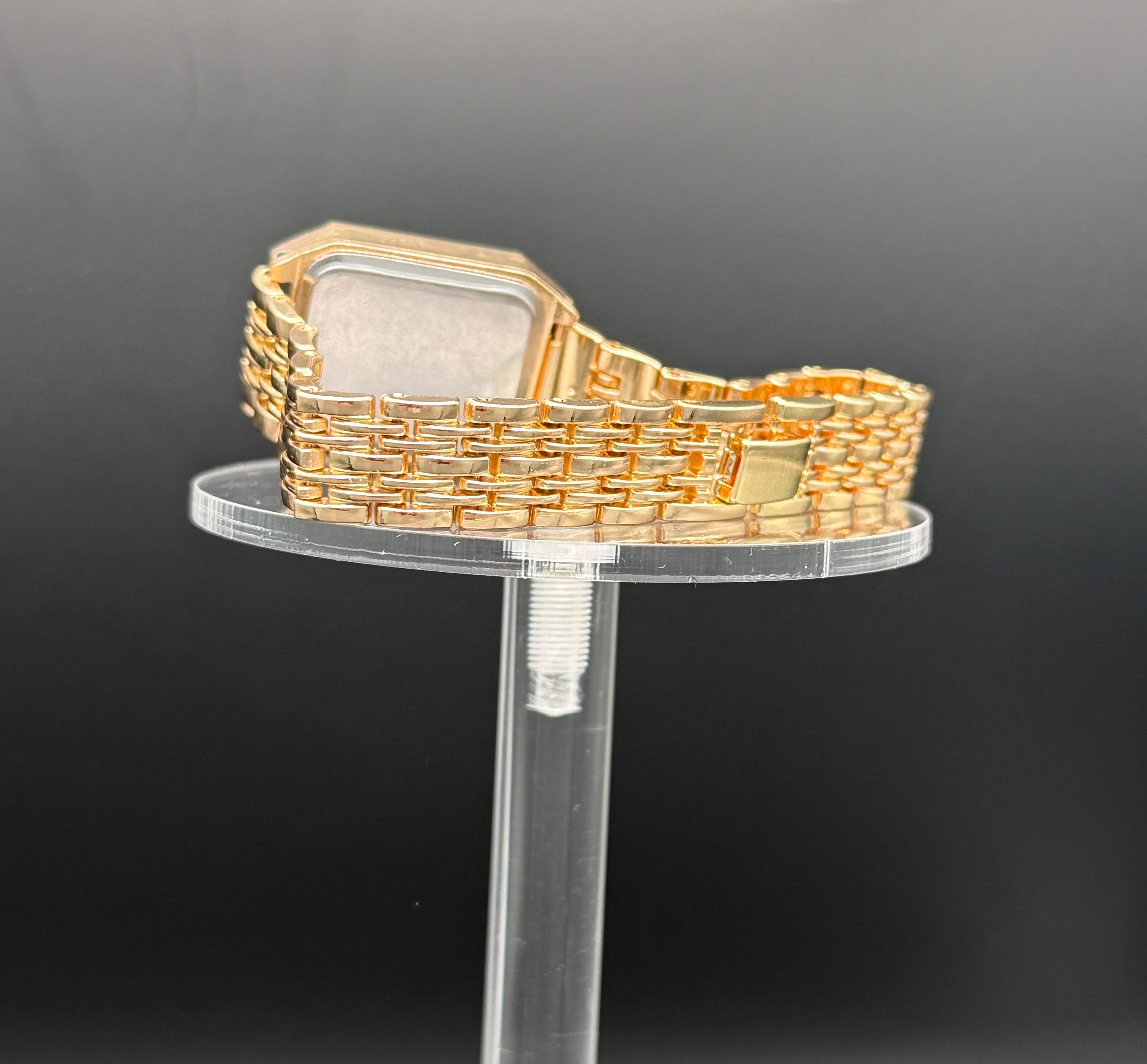 Elegant Rectangle Ladies Watch.  Pink or White Dial Available