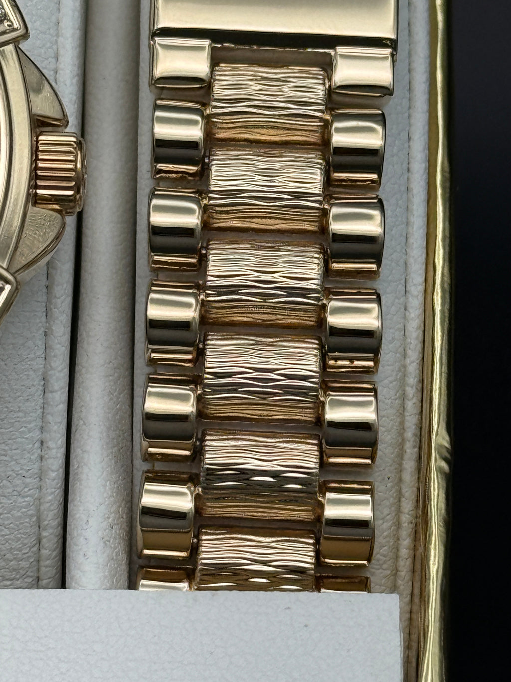 Elgin Gold-Tone Watch & Bracelet Set