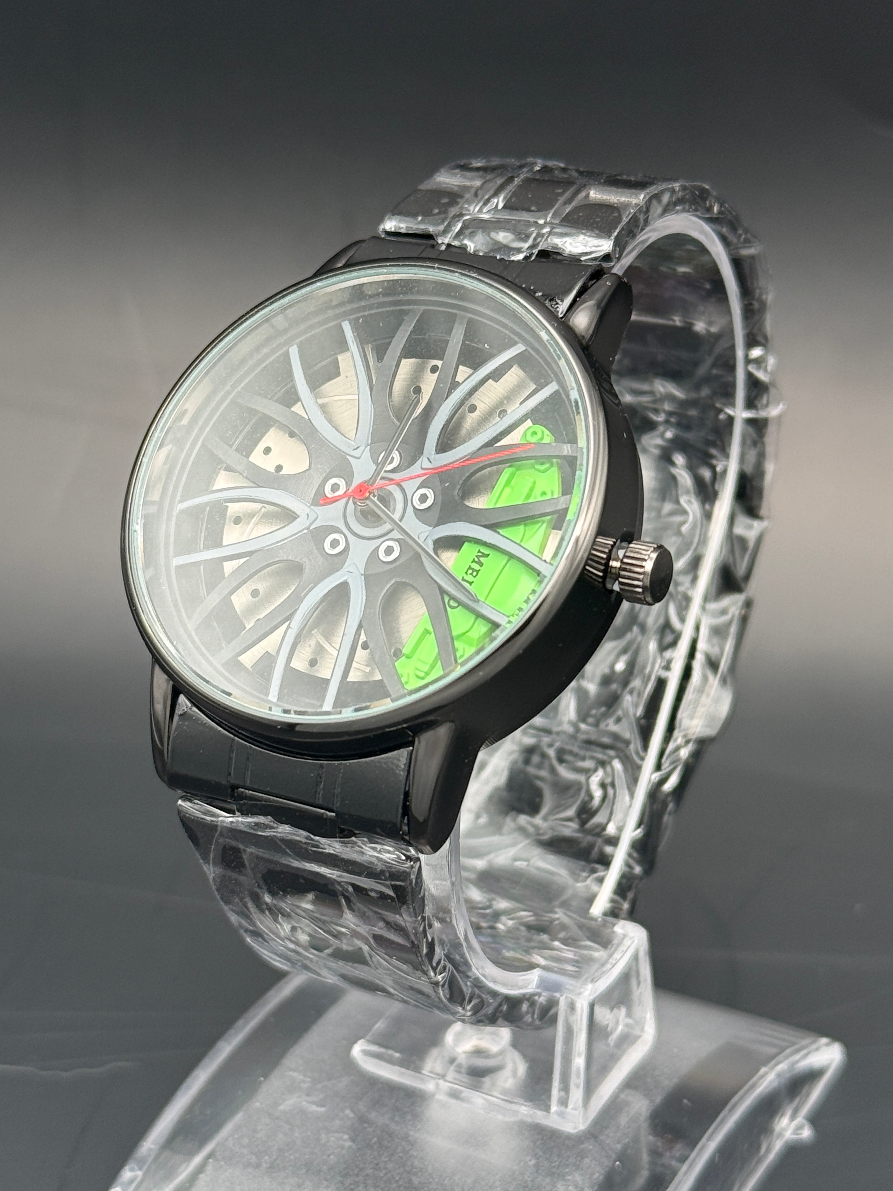 Brake Rotor Wheel Design Watch – Red, Green, or Yellow Caliper Edition