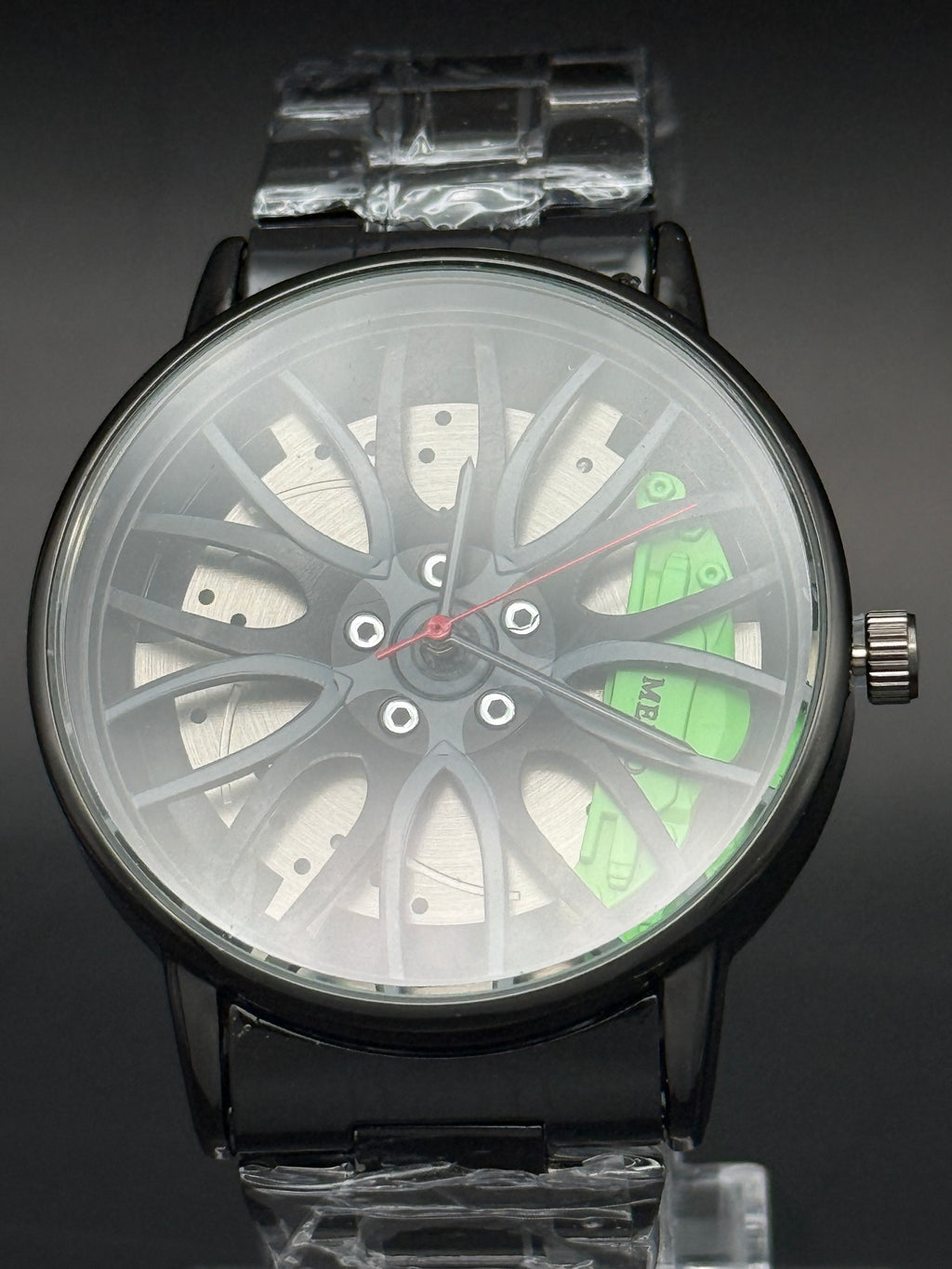 Brake Rotor Wheel Design Watch – Red, Green, or Yellow Caliper Edition
