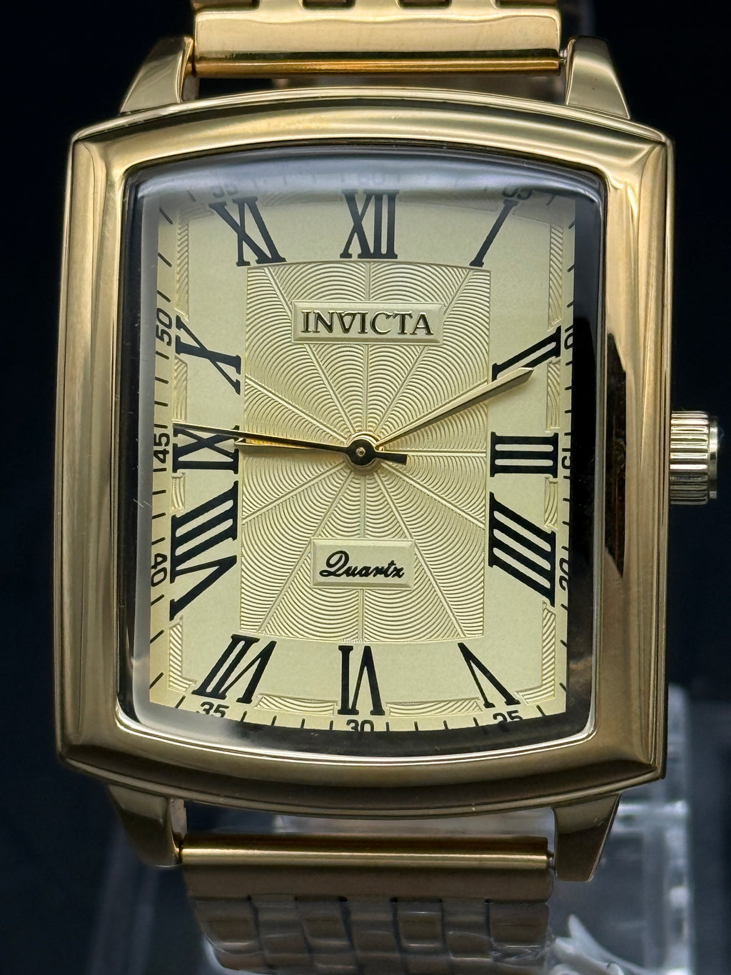 Invicta 69139 Gold Tone Rectangular Dress Watch