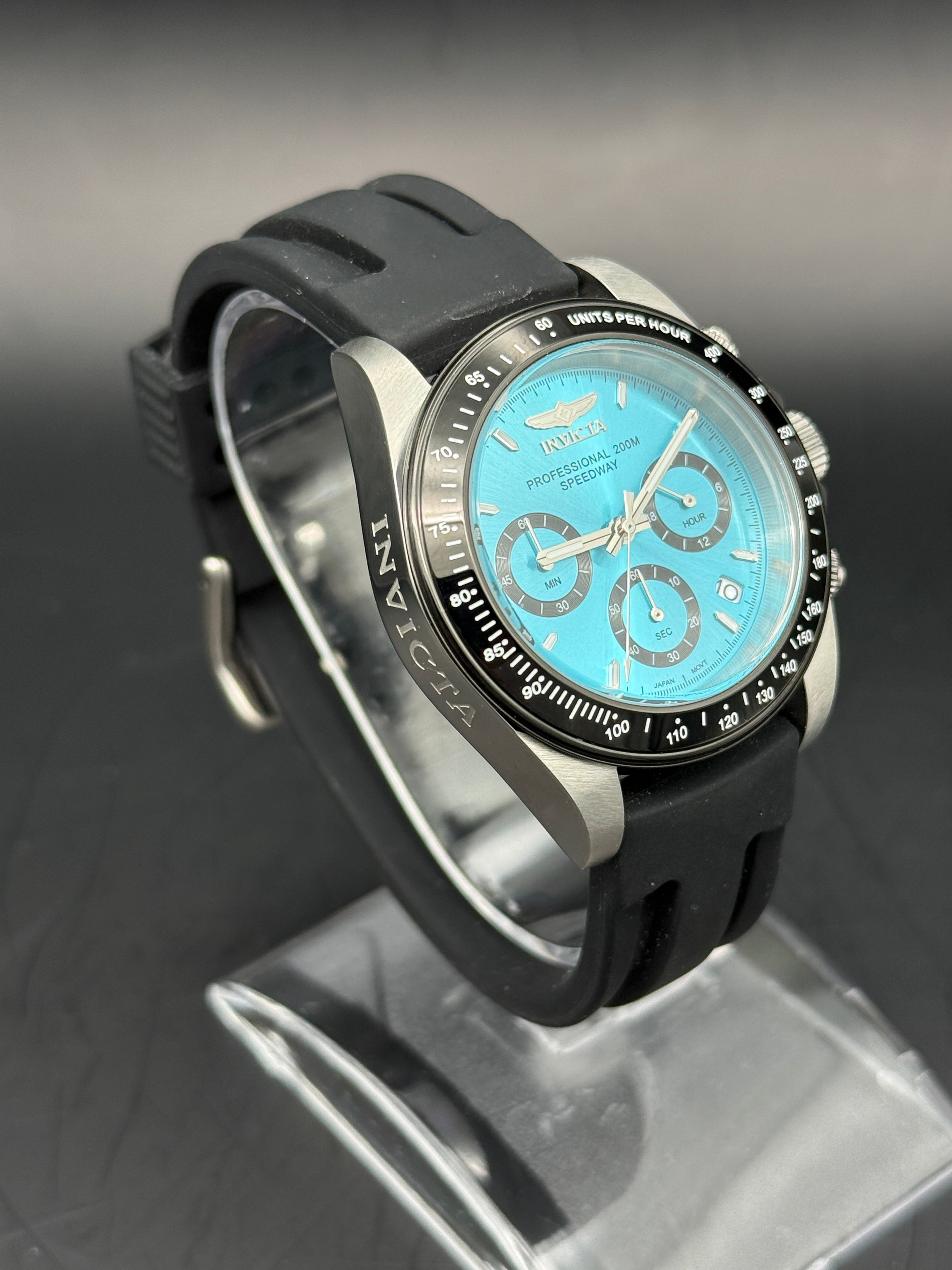 Invicta Speedway 50490 Professional Chronograph | 200M Water Resistant | Turquoise Dial