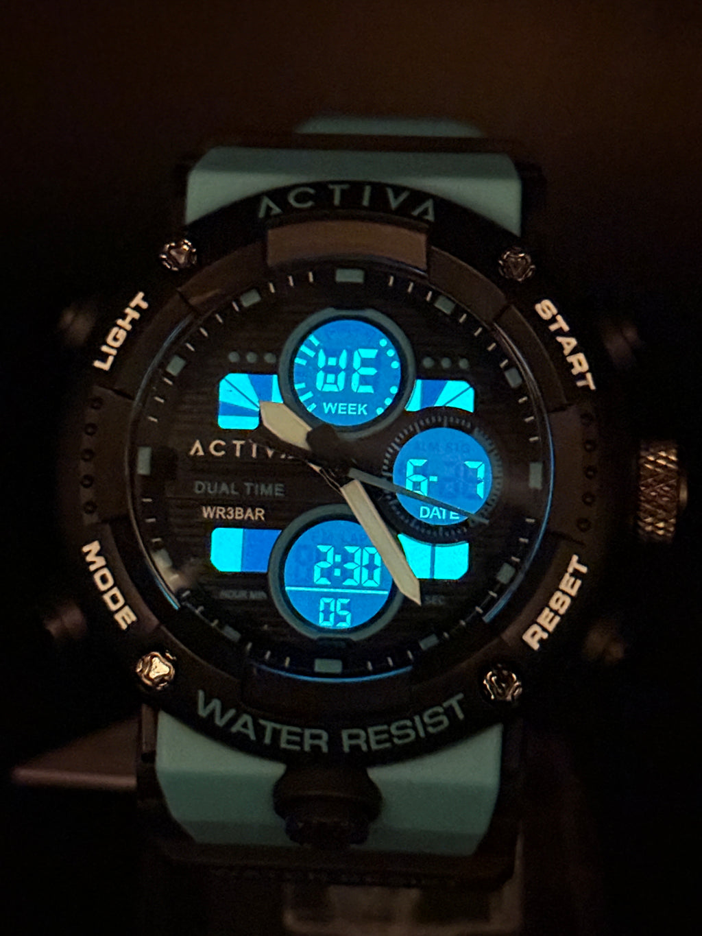 Activa ACW8038-003 Dual Time Analog-Digital Sport Watch