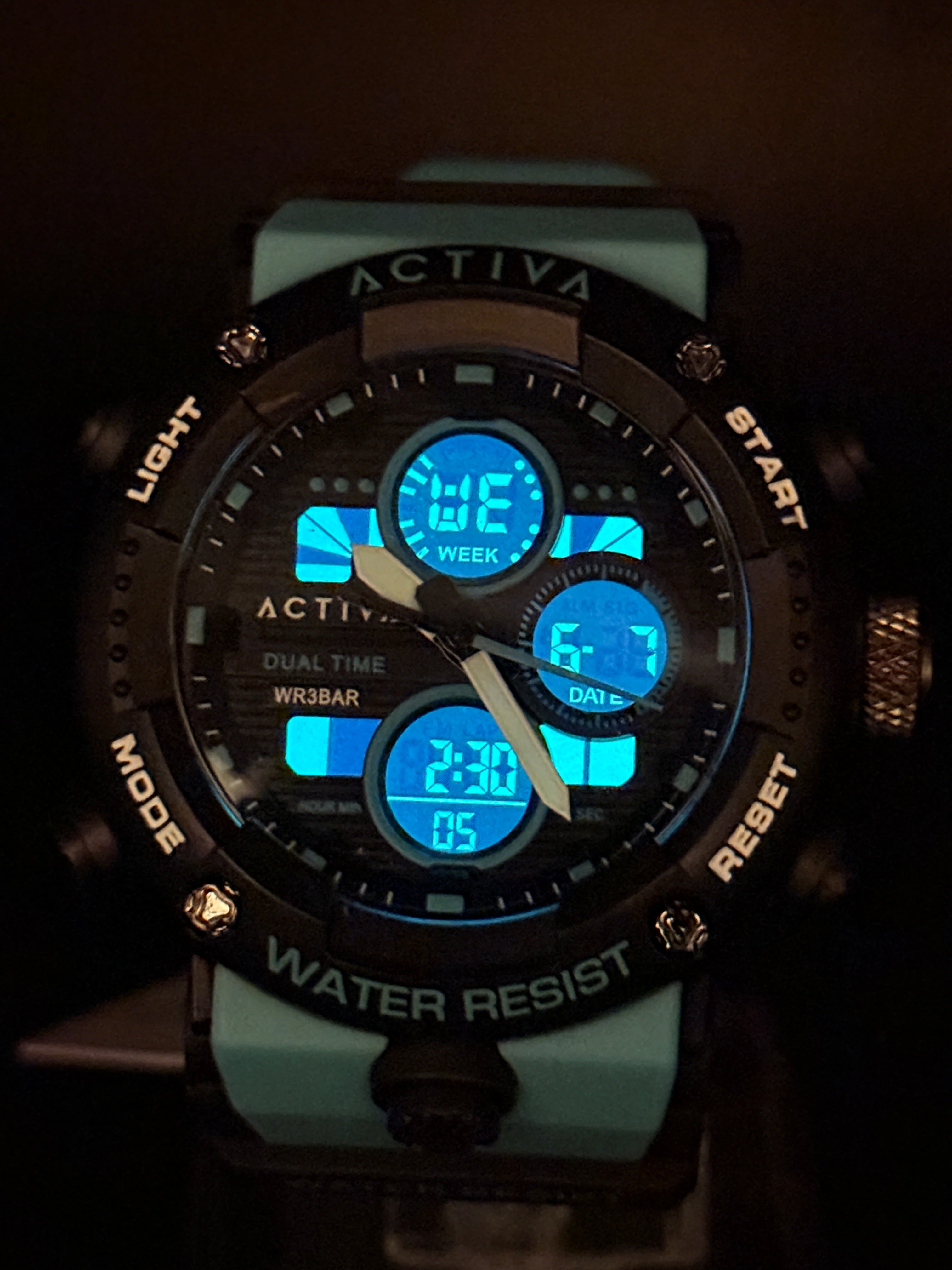 Activa ACW8038-003 Dual Time Analog-Digital Sport Watch