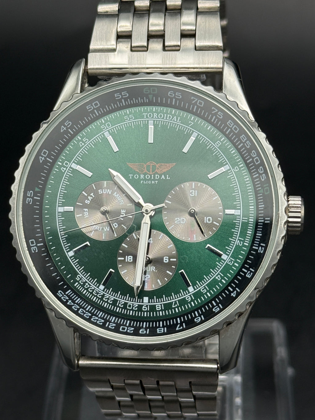 Toroidal Flight-Green Sunburst Dial
