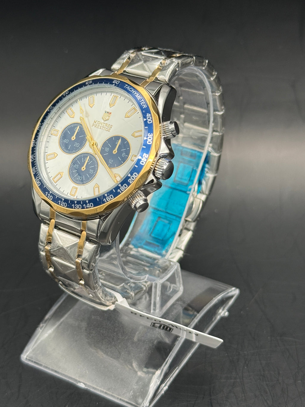 Montres Prestige MPW-0348 Men's | Blue & Gold Accents