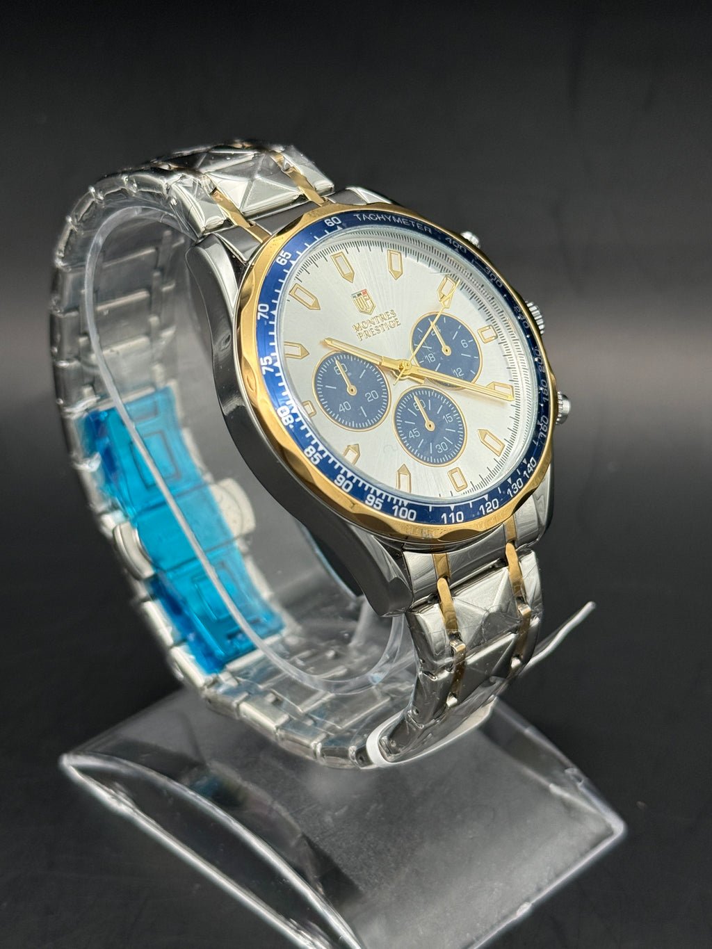 Montres Prestige MPW-0348 Men's | Blue & Gold Accents