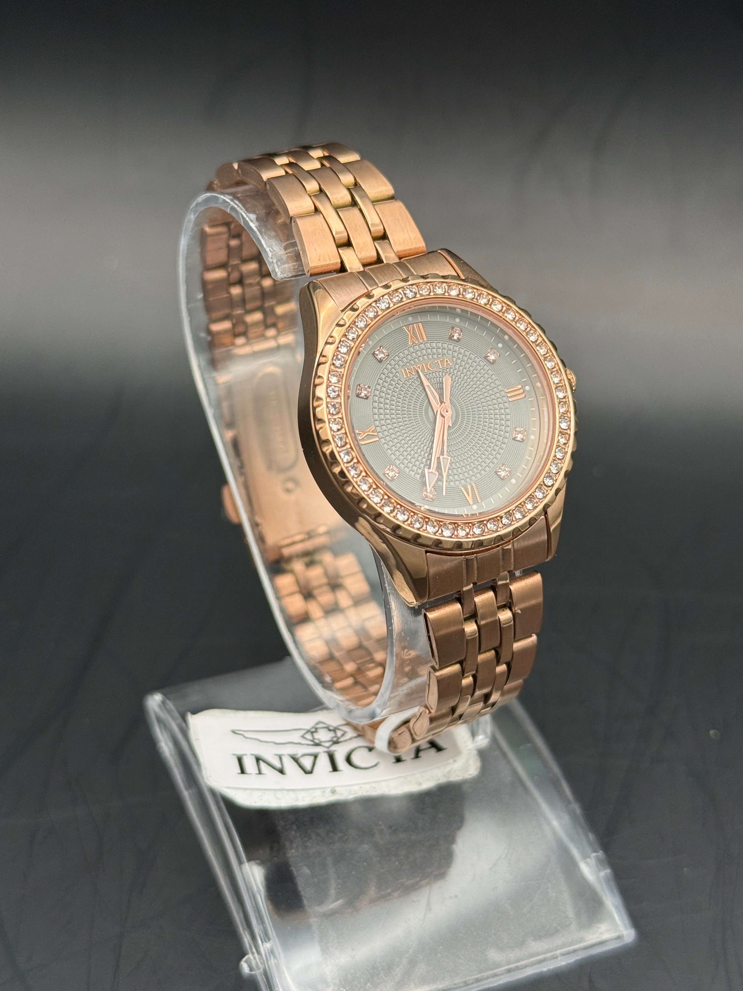Invicta 69222 Women's Rose Gold Crystal Bezel