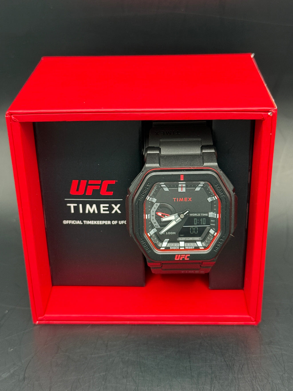 Timex UFC Colossus Analog-Digital Watch TW2V55300 – Black/Red