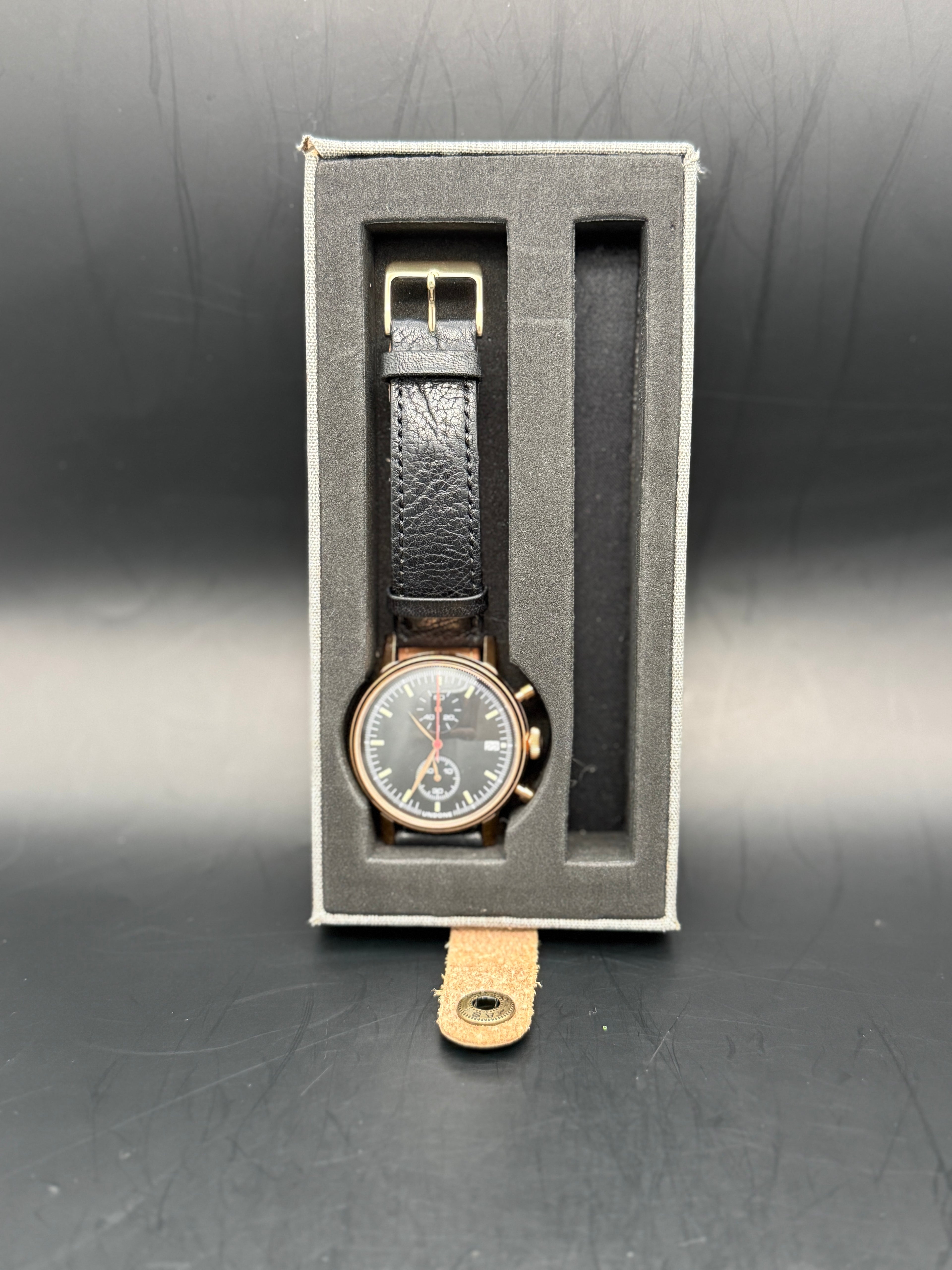 UNDONE The Urban Hybrid Meca-Quartz Chronograph – Rose Gold Tone