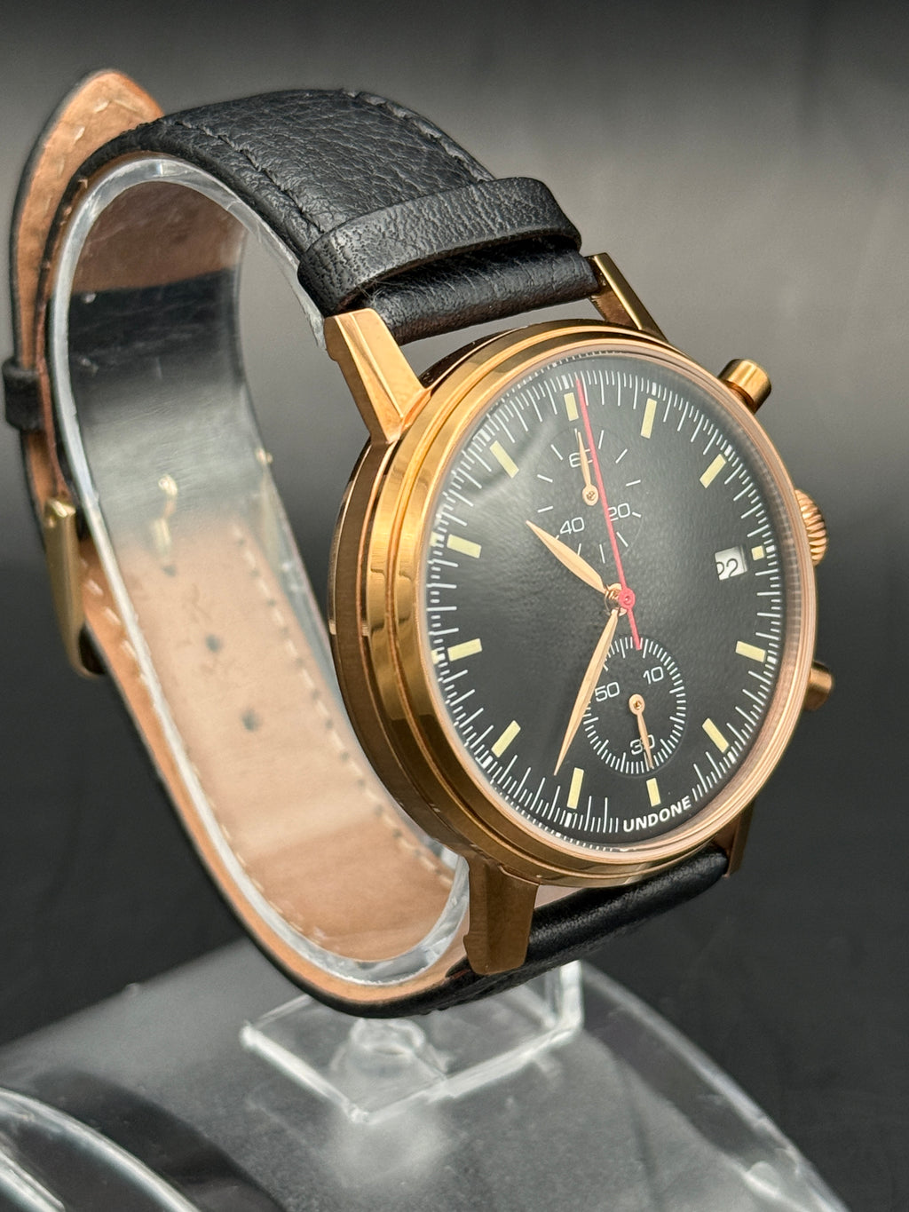 UNDONE The Urban Hybrid Meca-Quartz Chronograph – Rose Gold Tone