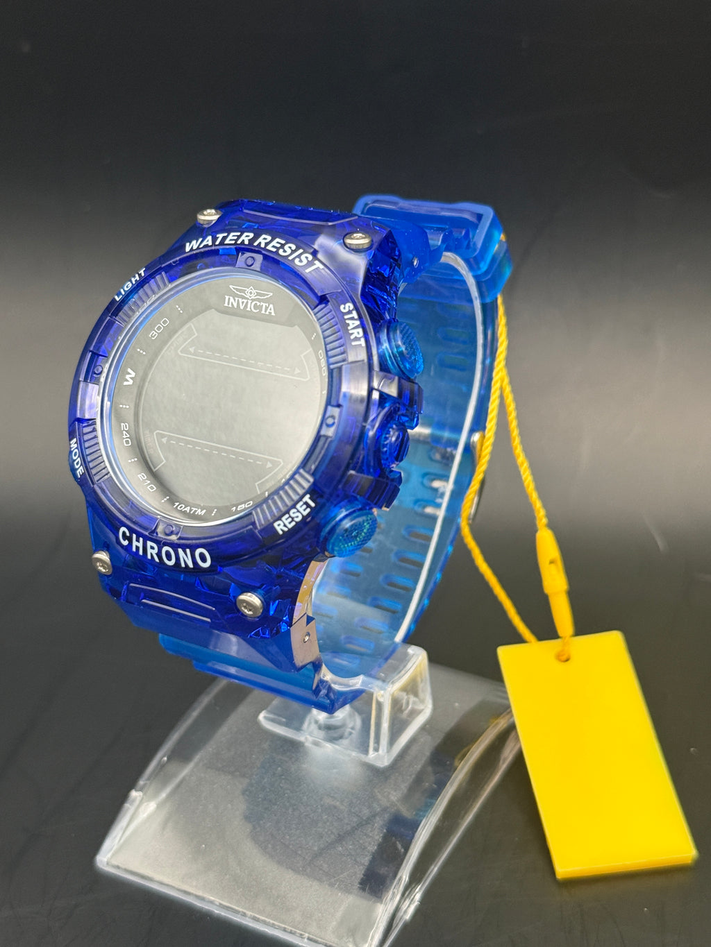 Invicta Racing Burnout 49048 Transparent Blue Digital