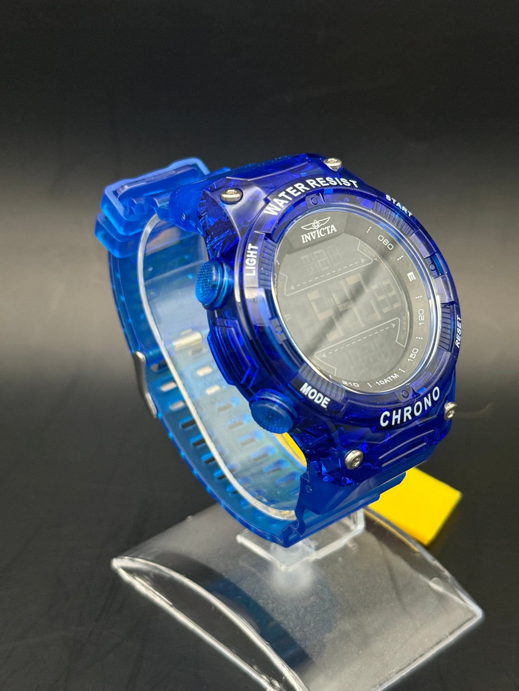 Invicta Racing Burnout 49048 Transparent Blue Digital