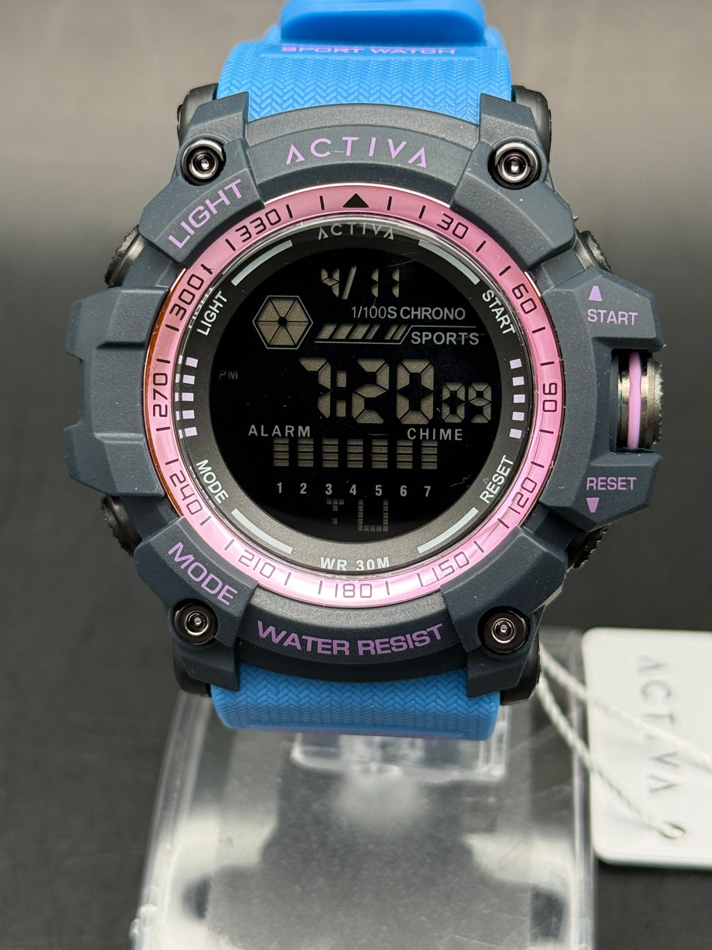 Activa ACW8020-007 Digital Sport Watch – Blue & Pink