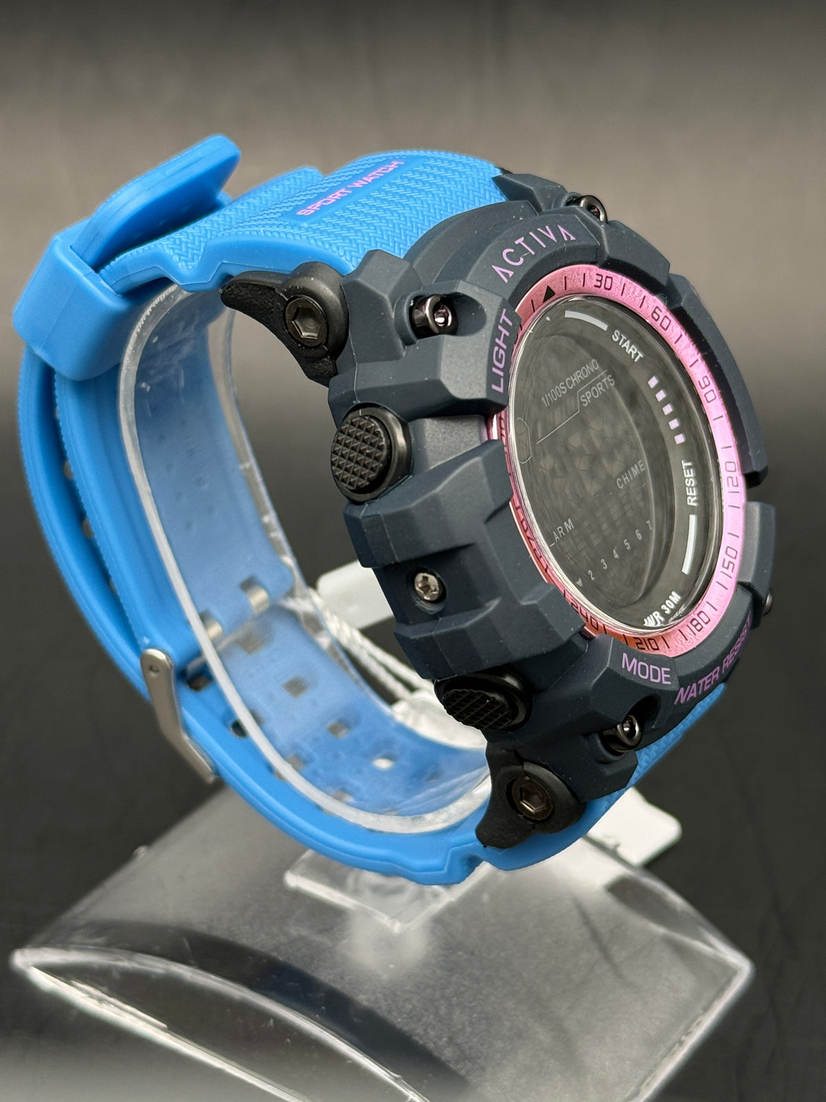 Activa ACW8020-007 Digital Sport Watch – Blue & Pink