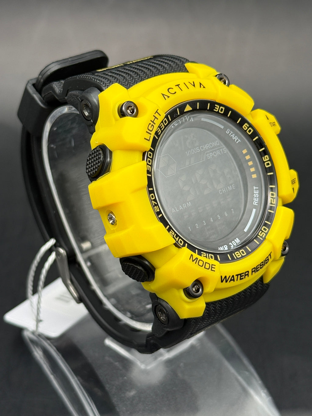 Activa Digital Sport Watch  – Yellow & Black